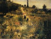 Auguste renoir Road Rising into Deep Grass oil painting on canvas